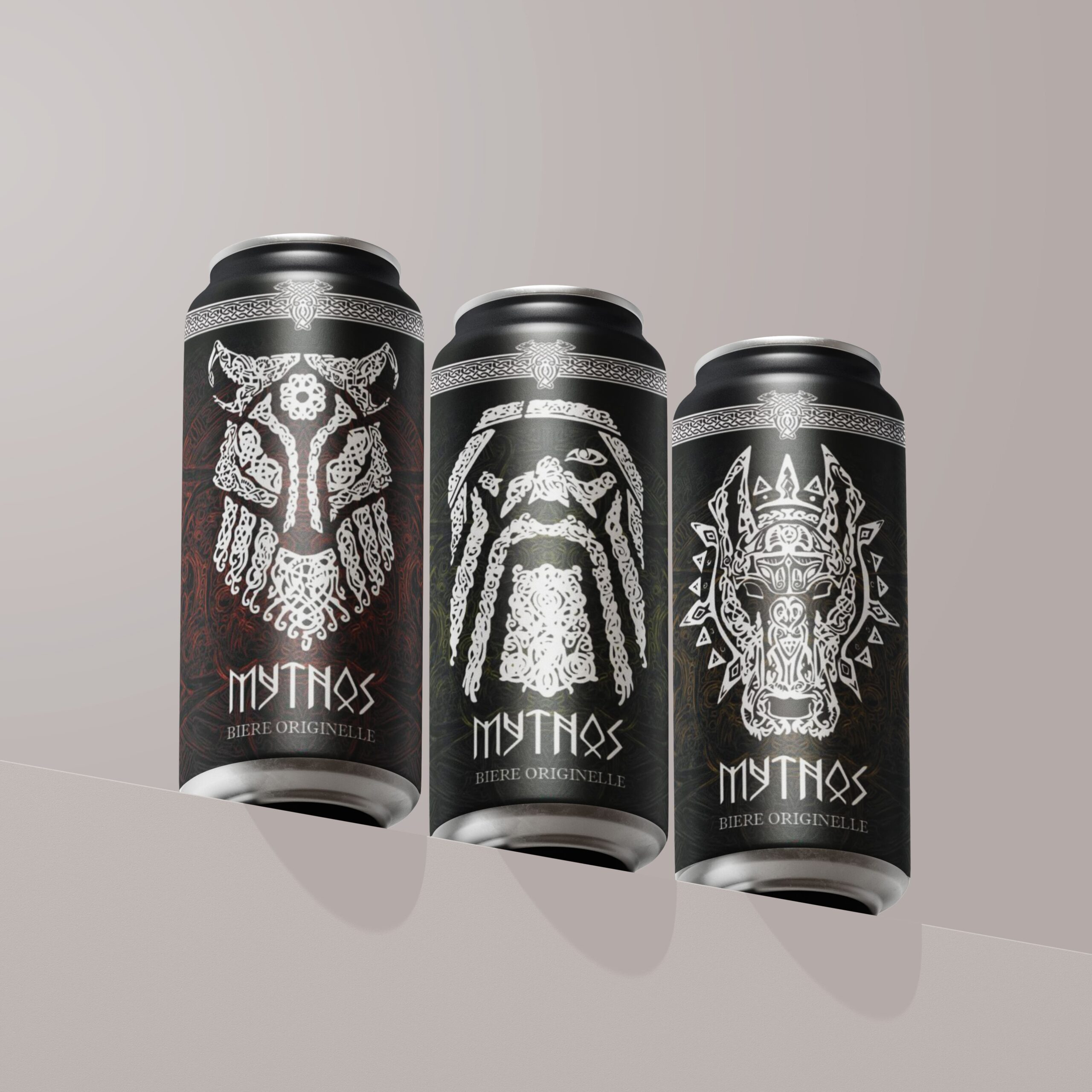 Packaging design for a craft beer range, showcasing brand uniqueness and evoking traditions and legends.