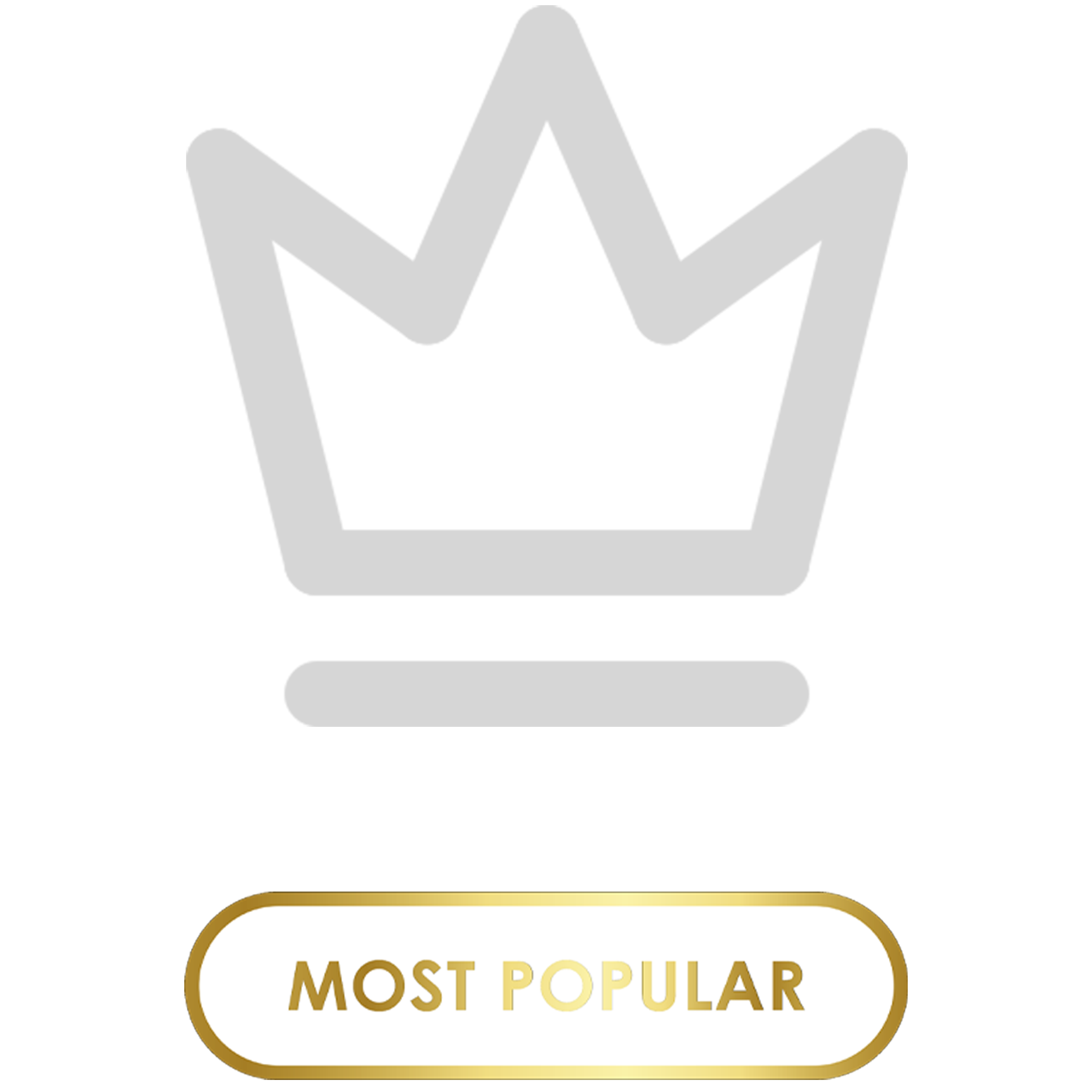 Gray crown outline icon for the Business category in design services.